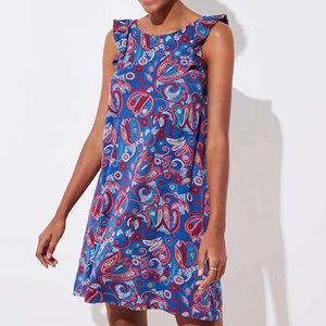 Paisley Floral LOFT summer dress SMALL